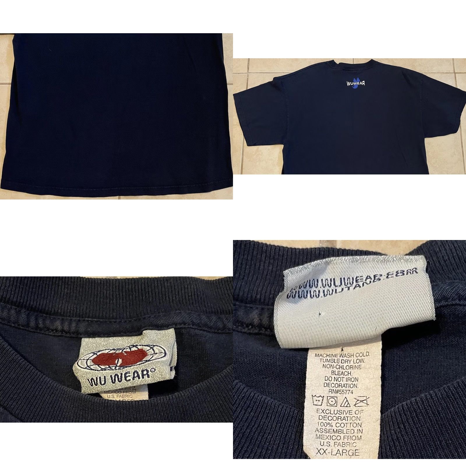 Vintage VINTAGE Wu Wear Shirt 2XL Blue Hip Hop 90s NYC Rap Tee Mens Forever Size US XXL / EU 58 / 5 - 8 Thumbnail