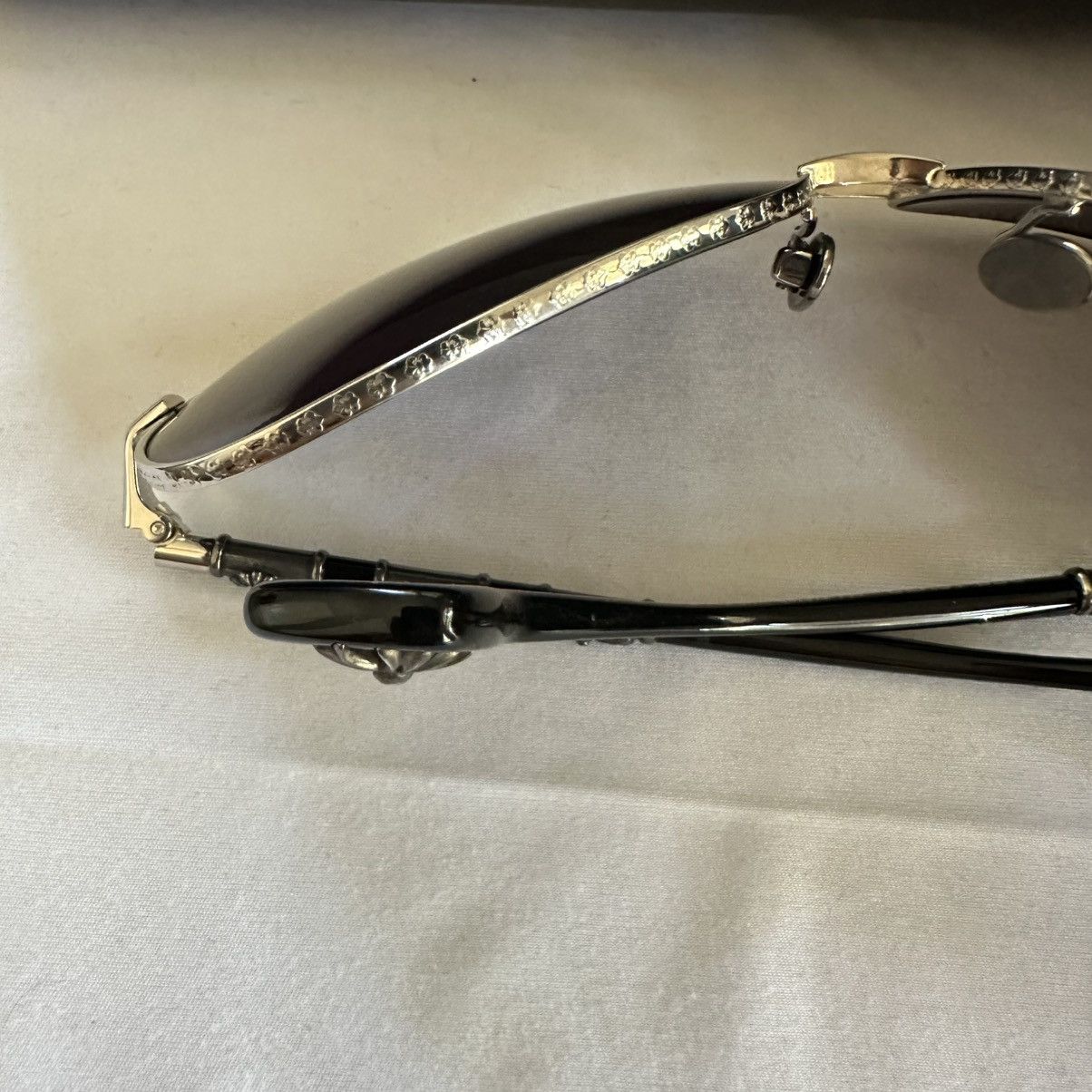 Chrome Hearts Chrome Hearts 'Beast BBC' Black Gradient 925 Silver Glasses Size ONE SIZE - 8 Thumbnail