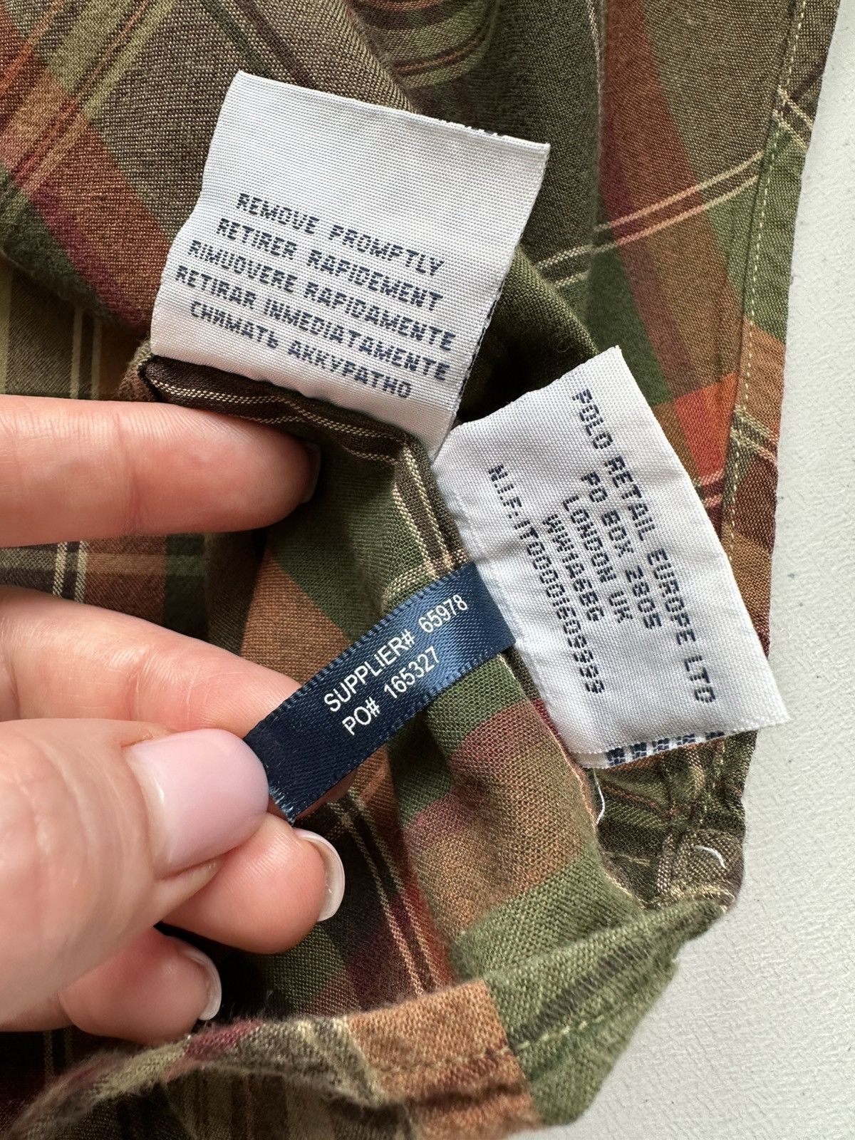 Polo Ralph Lauren × Vintage Vintage Y2k Polo Ralph Lauren Check Button Up Shirt Size US L / EU 52-54 / 3 - 11 Thumbnail