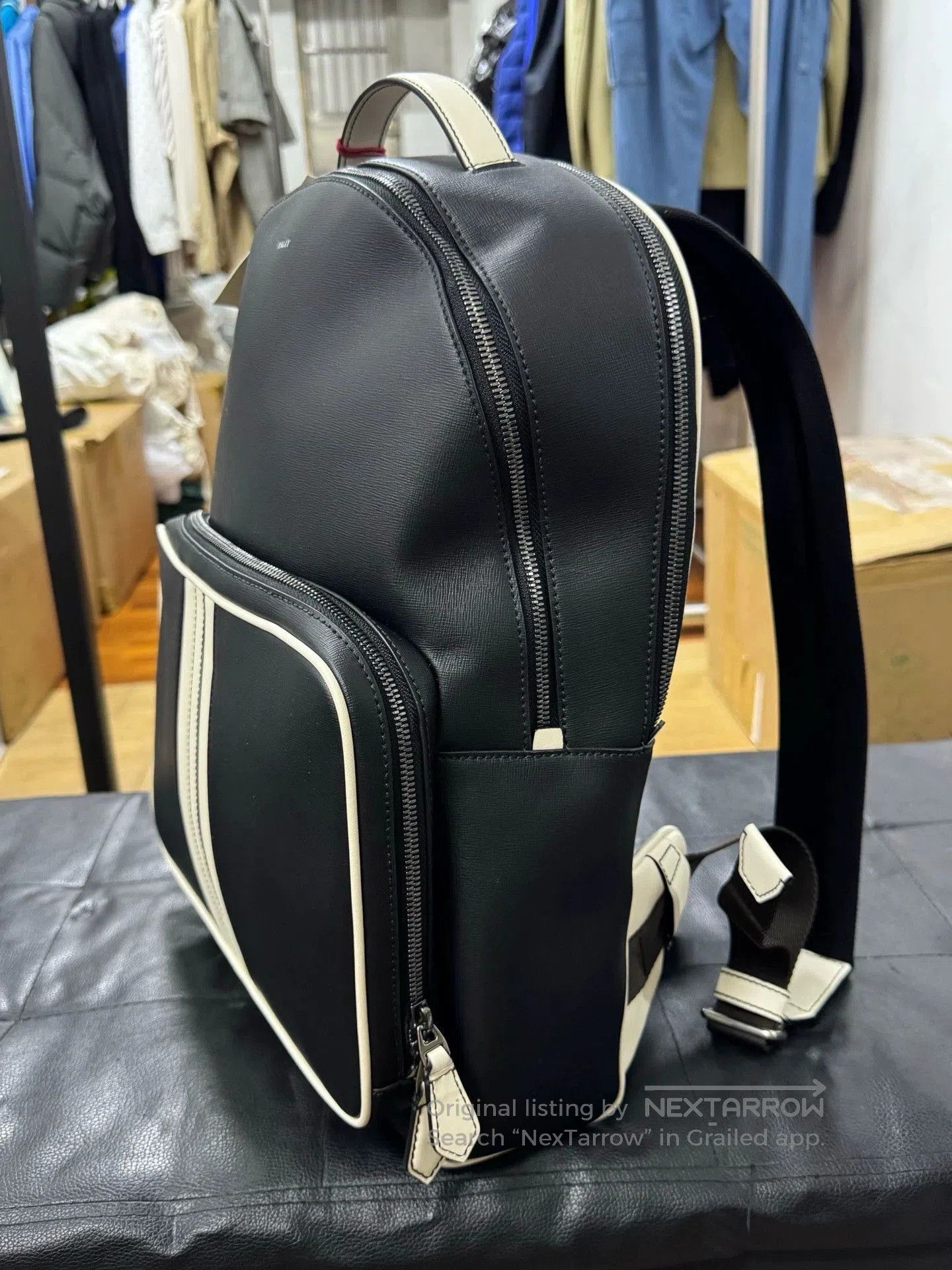 Bally Bally Black Leather Backpack with Color Accent. Size ONE SIZE - 5 Thumbnail