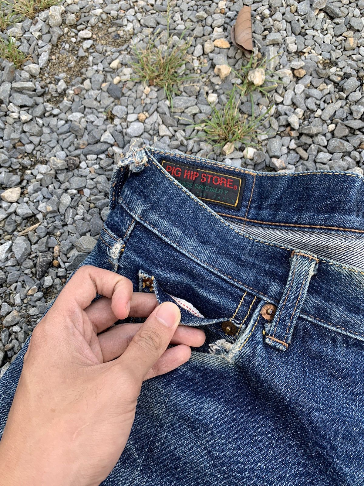 Kapital VTG PIG HIP STORE SELVEDGE RUSTY JAPANESE DISTRESSED DENIM Size US 30 / EU 46 - 12 Thumbnail