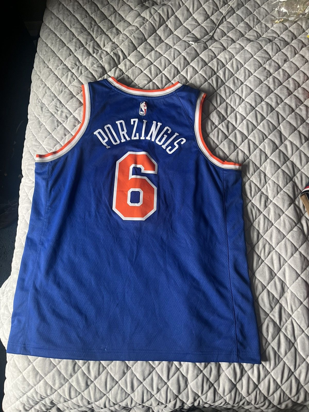 Nike Krystaps Porzingis New York Knicks Jersey Size US XXL / EU 58 / 5 - 2 Thumbnail