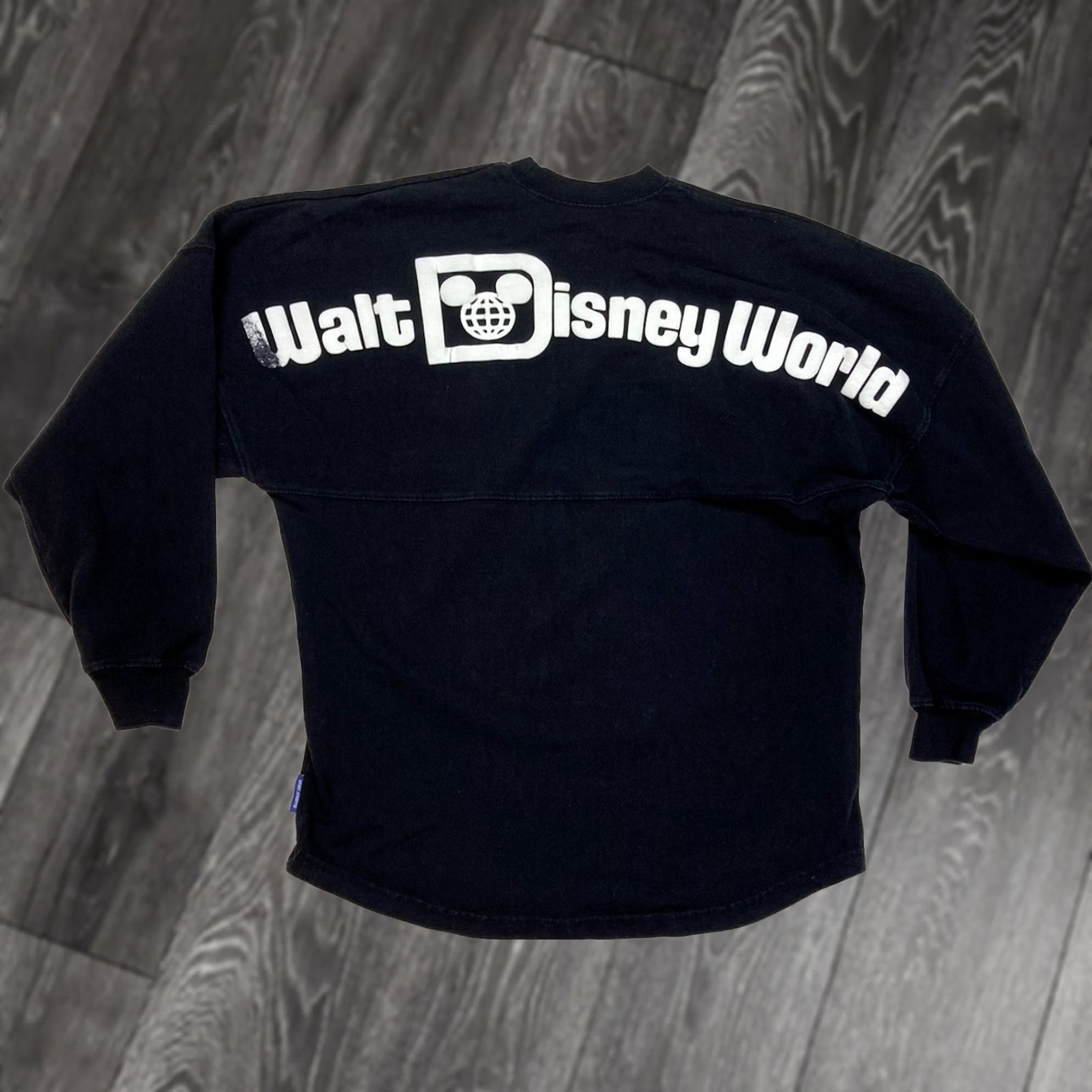 Disney Walt Disney World Spirit Jersey Graphic T-shirt Women Small Black Long Sleeve Size S / US 4 / IT 40 - 1 Thumbnail