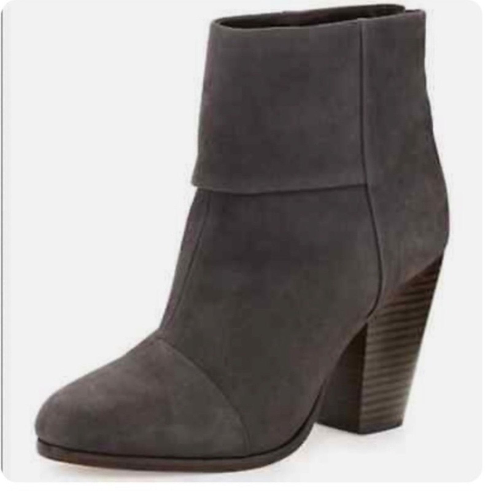 Rag & Bone rag & bone Charcoal Suede Bootie, EUC, Size 8, MSRP $545 Size US 8 / IT 38 - 1 Thumbnail