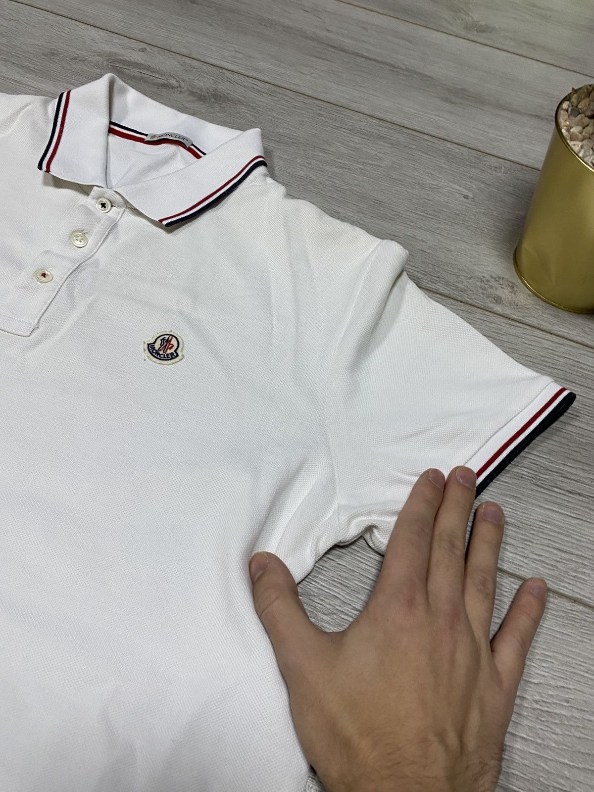 Moncler Moncler logo polo t-shirt three buttons Size US XXL / EU 58 / 5 - 6 Thumbnail