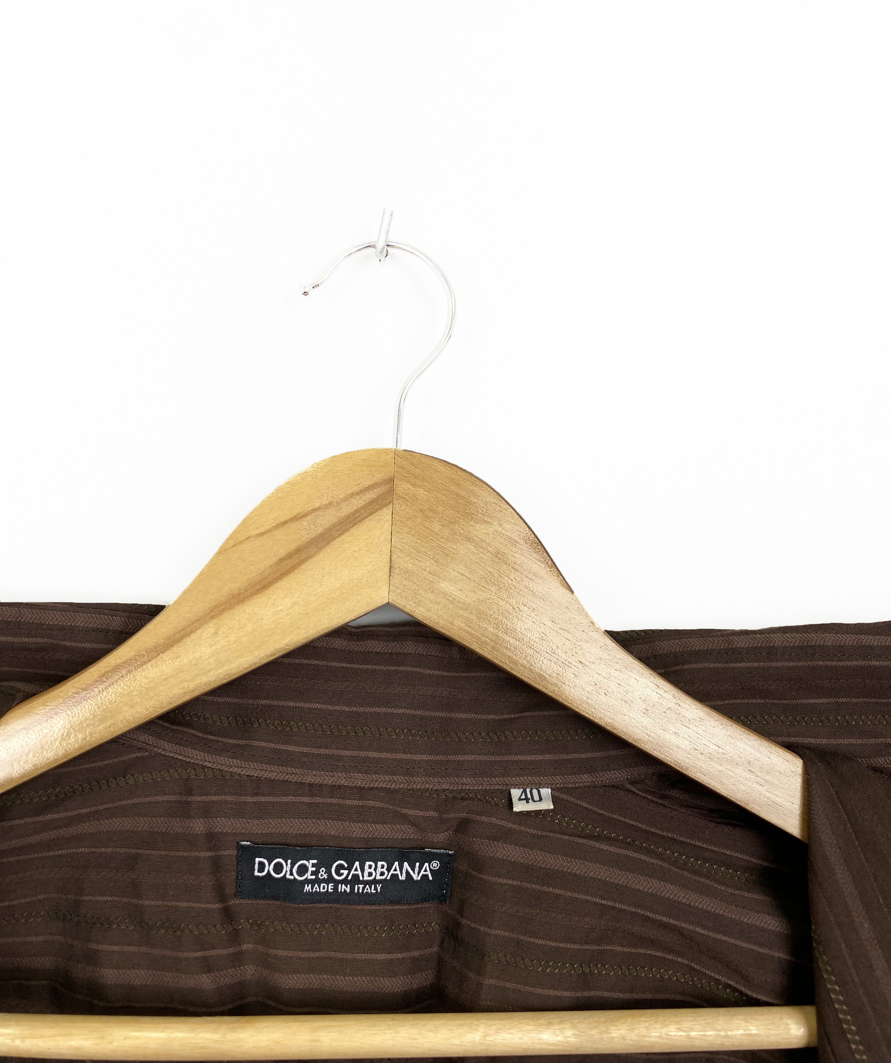Dolce & Gabbana Vintage DOLCE GABBANA Striped Button Up Shirt Made in Italy Size S / US 4 / IT 40 - 8 Thumbnail