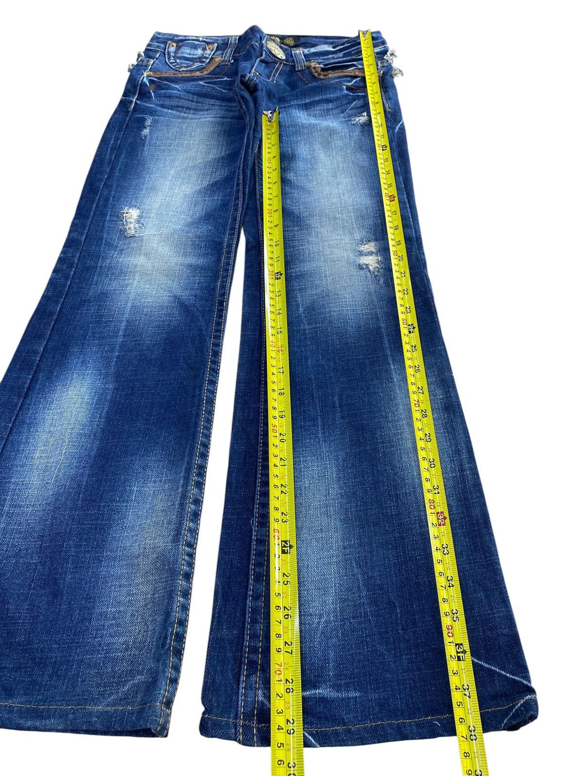 Japanese Brand Red Peppers Brands Faded Wash Style Bootcut Jeans Size US 28 / EU 44 - 7 Thumbnail