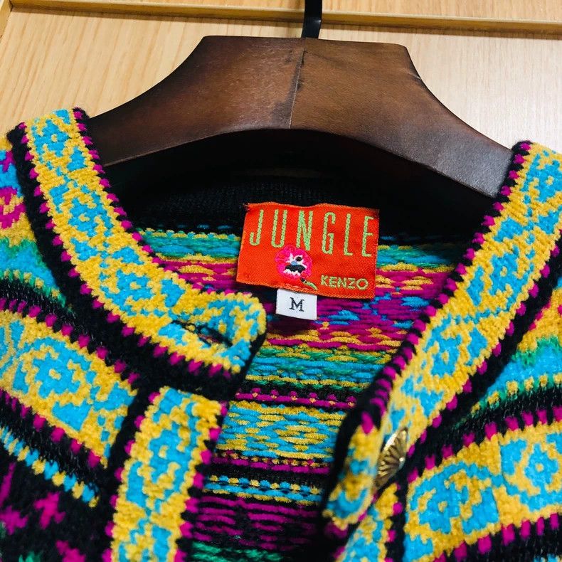 Kenzo KENZO Knitted cardigan with patterns Size M / US 6-8 / IT 42-44 - 2 Thumbnail