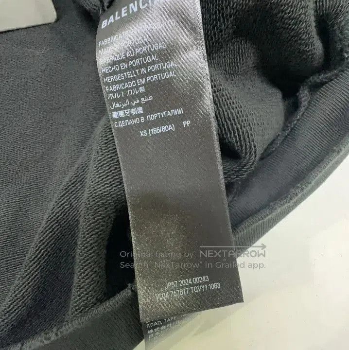 Balenciaga Balenciaga Black Oversized Hoodie with Logo. Size US XS / EU 42 / 0 - 6 Thumbnail