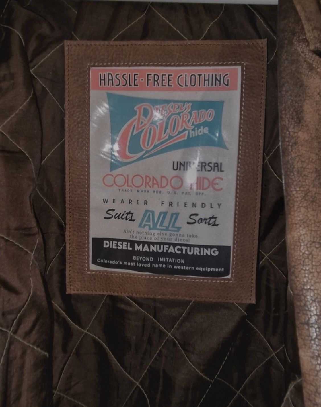 Diesel Diesel Vintage 90’s Leather Bomber Motor Jacket Spellout Size US XL / EU 56 / 4 - 3 Thumbnail