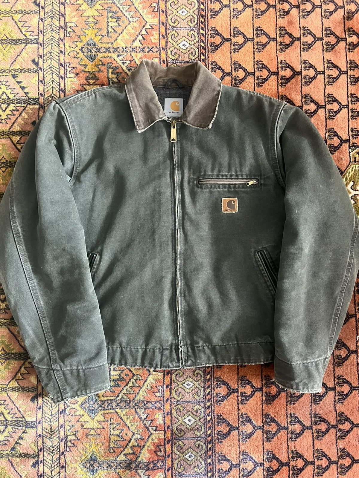 Carhartt VTG carhartt detroit jacket MOS sz small Size US S / EU 44-46 / 1 - 1 Thumbnail