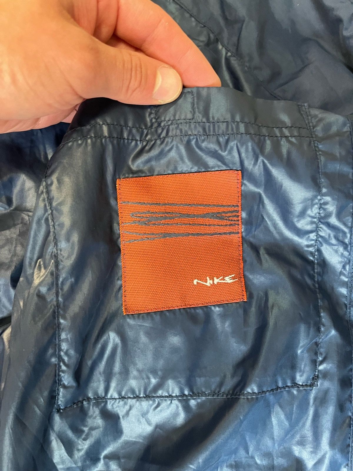 Nike Nike Men’s Down Jacket Puffer Winter Vintage Blue Mini Logo Size US S / EU 44-46 / 1 - 7 Thumbnail