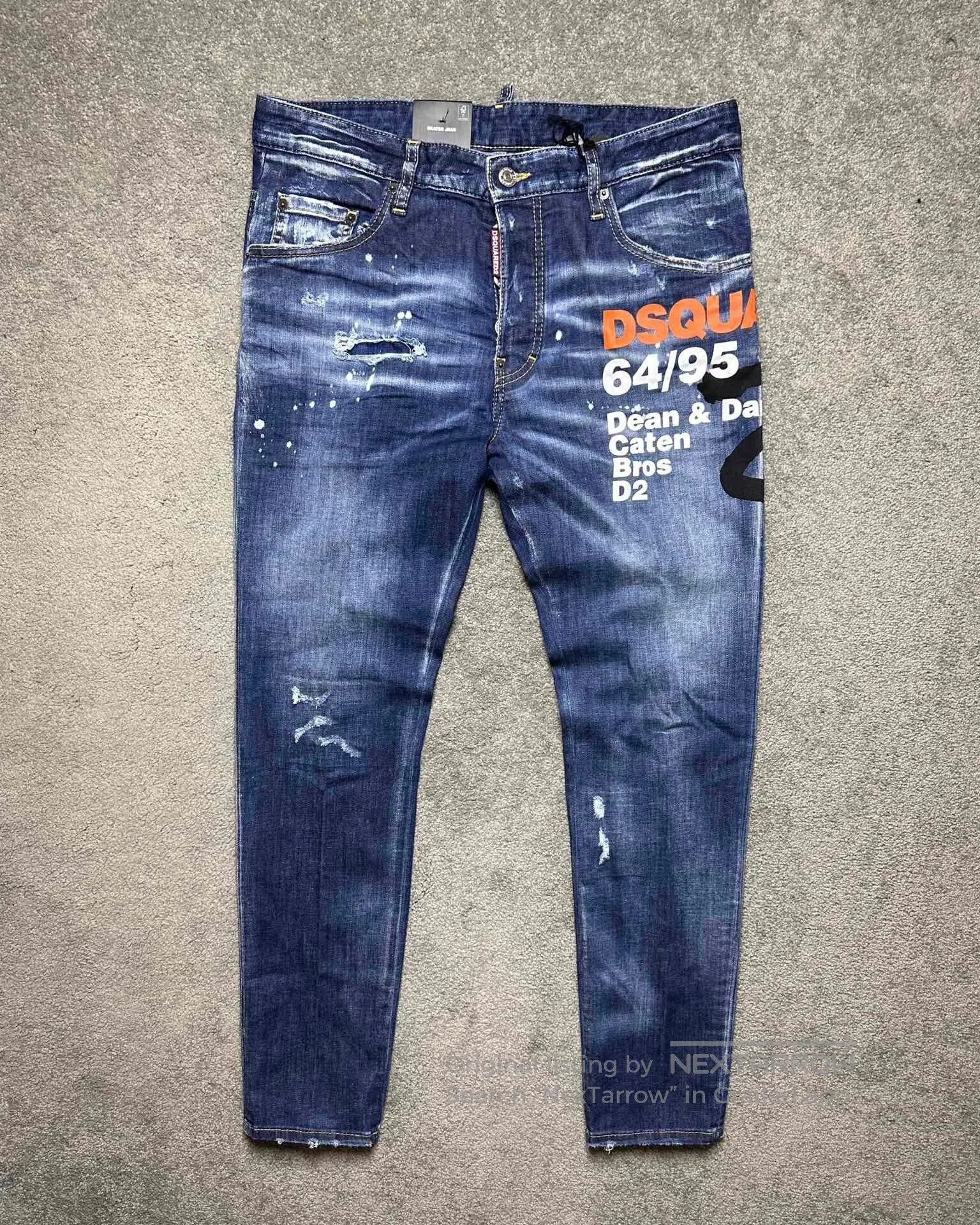 Dsquared2 Dsquared2 Skater Denim Jeans Graffiti Print. Size US 44 / EU 60 - 1 Thumbnail