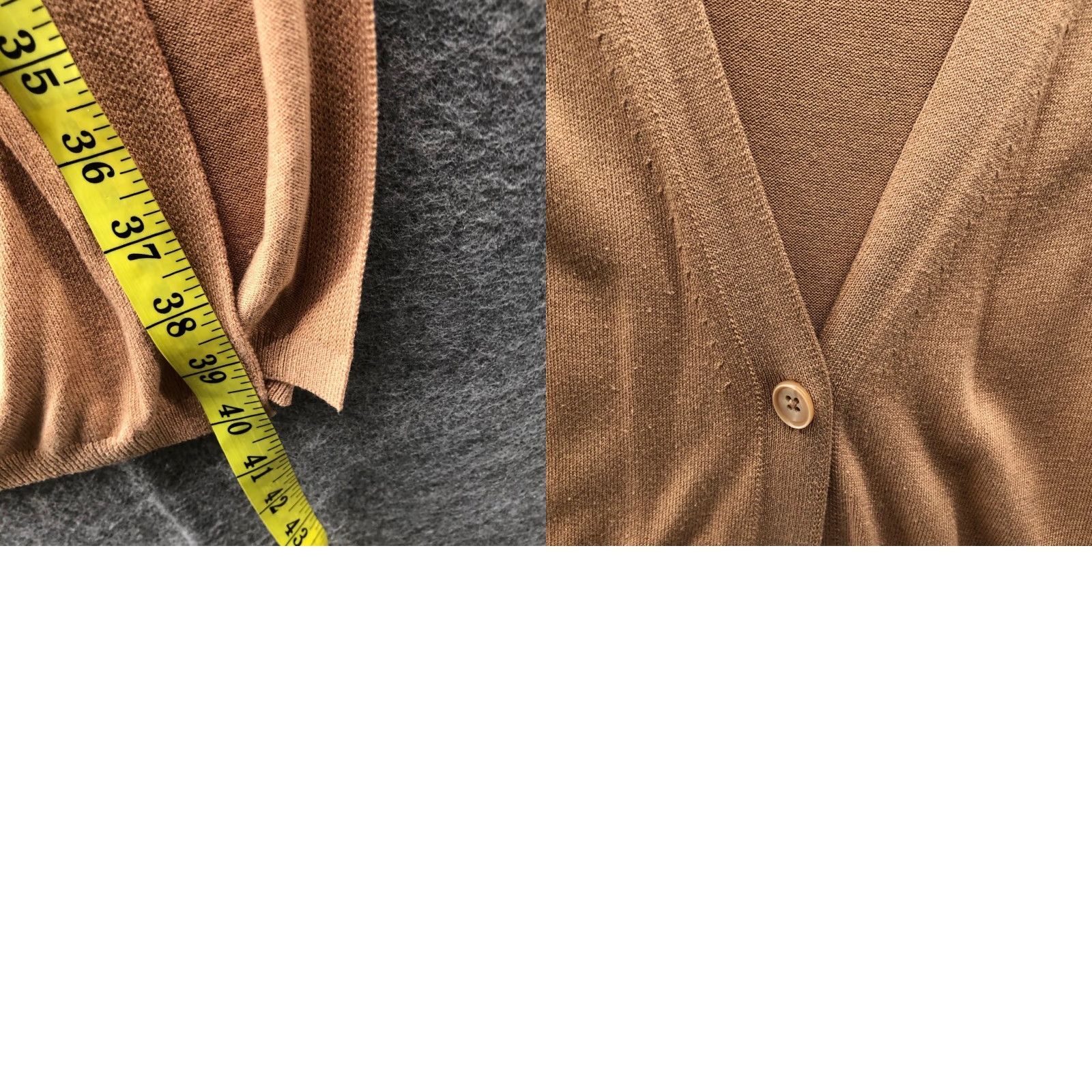 Uniqlo VINTAGE Uniqlo UV Cut Slit Long Cardigan Womens XS Camel V-Neck One Button Lightweight Size XS / US 0-2 / IT 36-38 - 8 Thumbnail