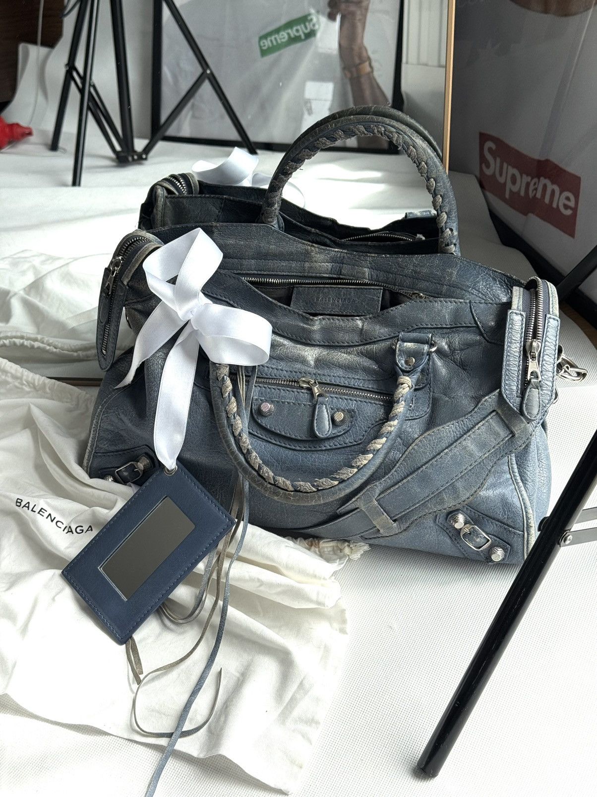 Balenciaga Vintage Balenciaga City Bag Distressed Leather Handbag Size ONE SIZE - 3 Thumbnail