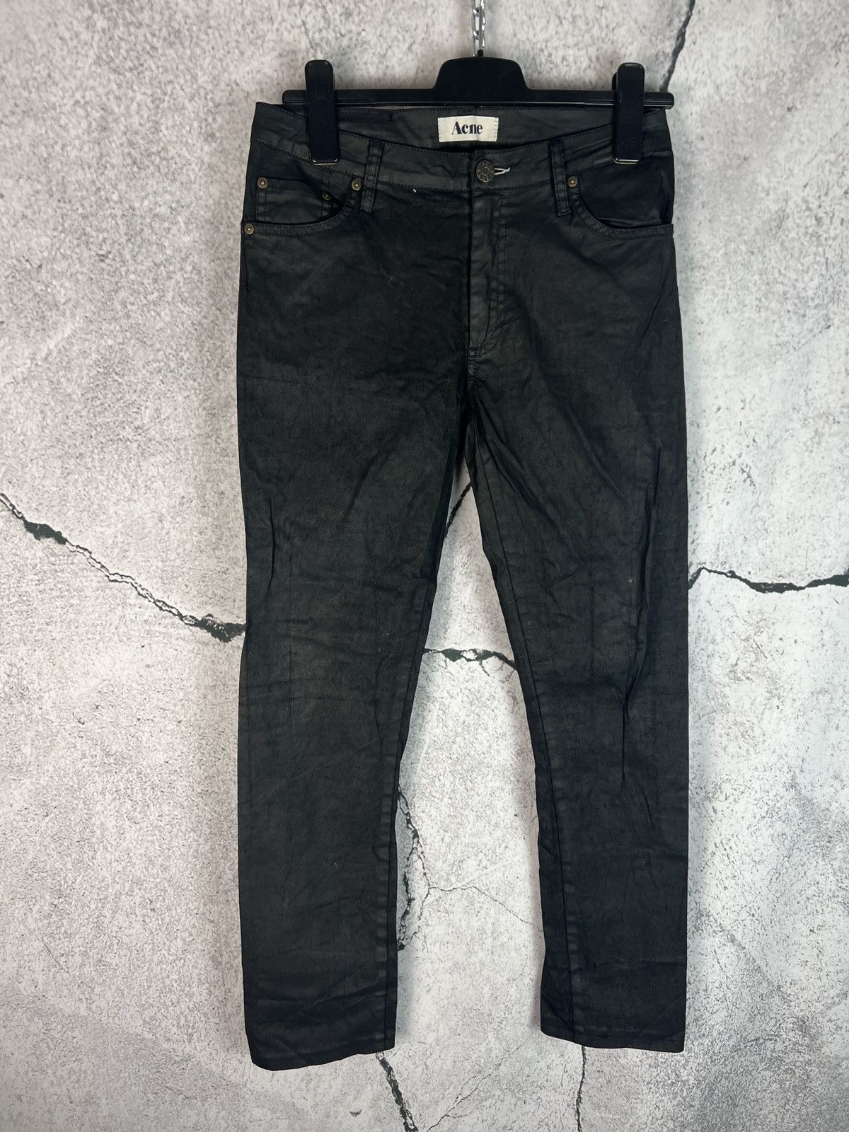 Acne Studios Acne Studios women's black flex p leather pants size 28/32 Size 28" / US 6 / IT 42 - 1 Thumbnail