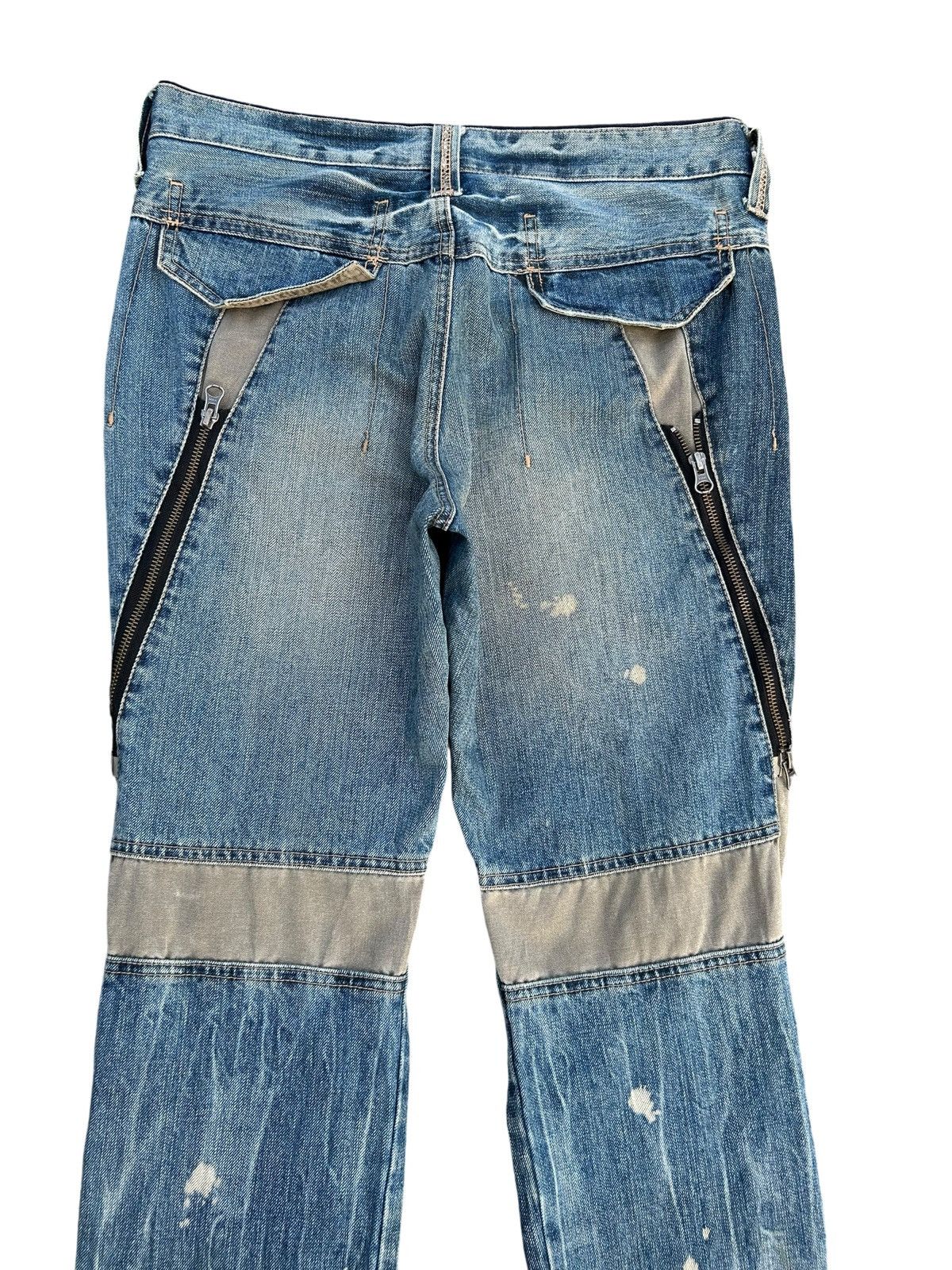 Kapital PPFM Japanese Punk Bondage Distressed Denim Jeans Size US 32 / EU 48 - 11 Thumbnail