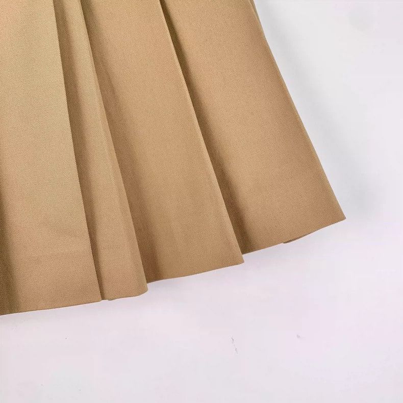 Prada Prada Brown triangle pleated skirt short skirt Size 25" / US 0 / IT 36 - 4 Thumbnail