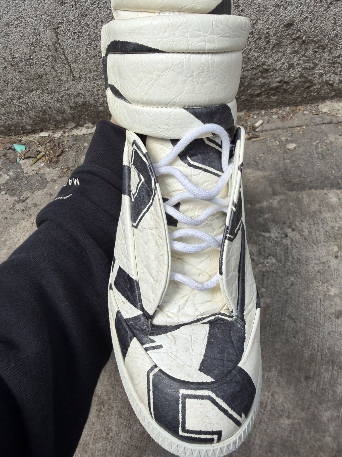 Maison Margiela FW15 Maison Margiela Crinkled Numerical Future High Tops Size US 8 / EU 41 - 13 Thumbnail