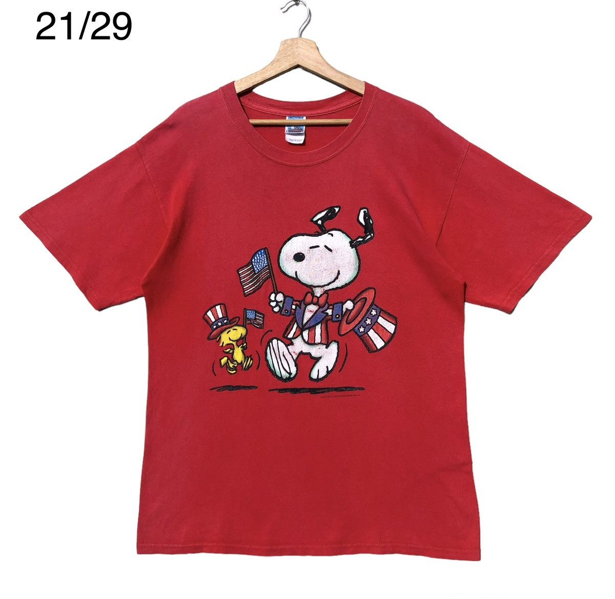 image of Cartoon Network x Peanuts in Faded Red, Men's (Size Large)