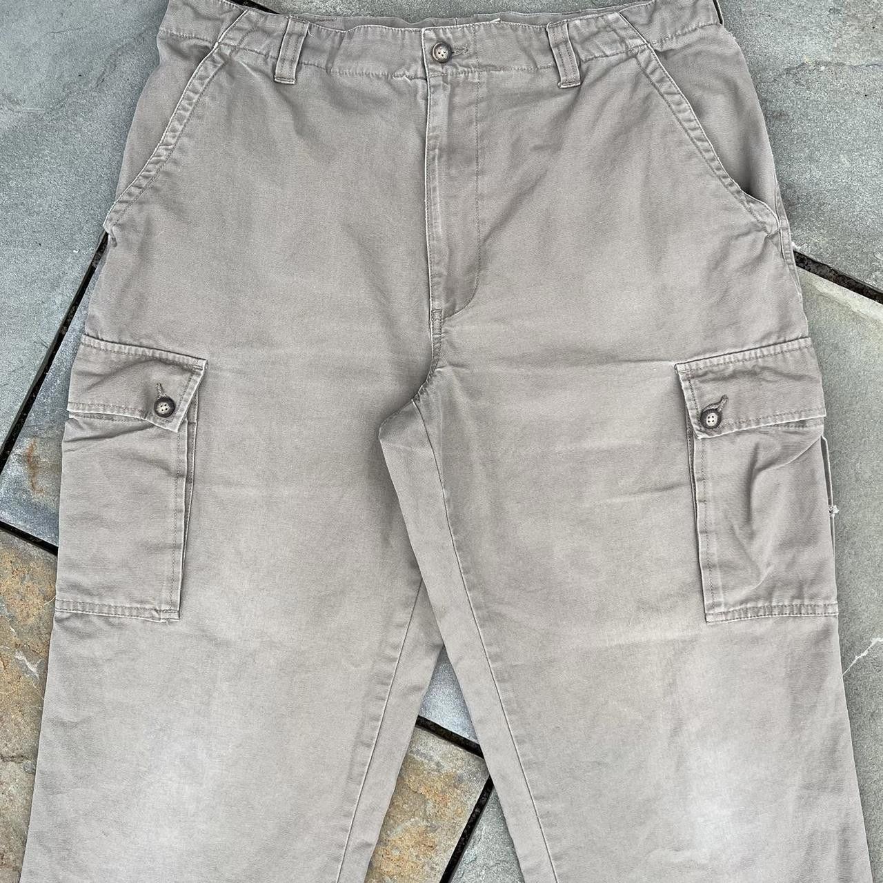Fieldmaster Y2K Distressed Canvas Cargo Pants Size US 34 / EU 50 - 4 Thumbnail