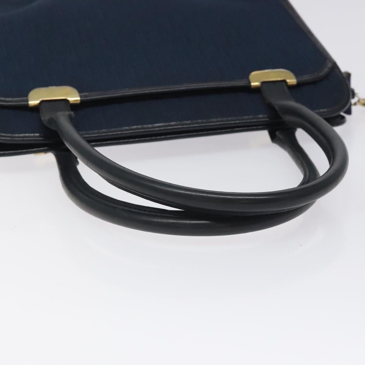 Dior DIOR Trotter Canvas Hand Bag Navy Gold Size ONE SIZE - 7 Thumbnail