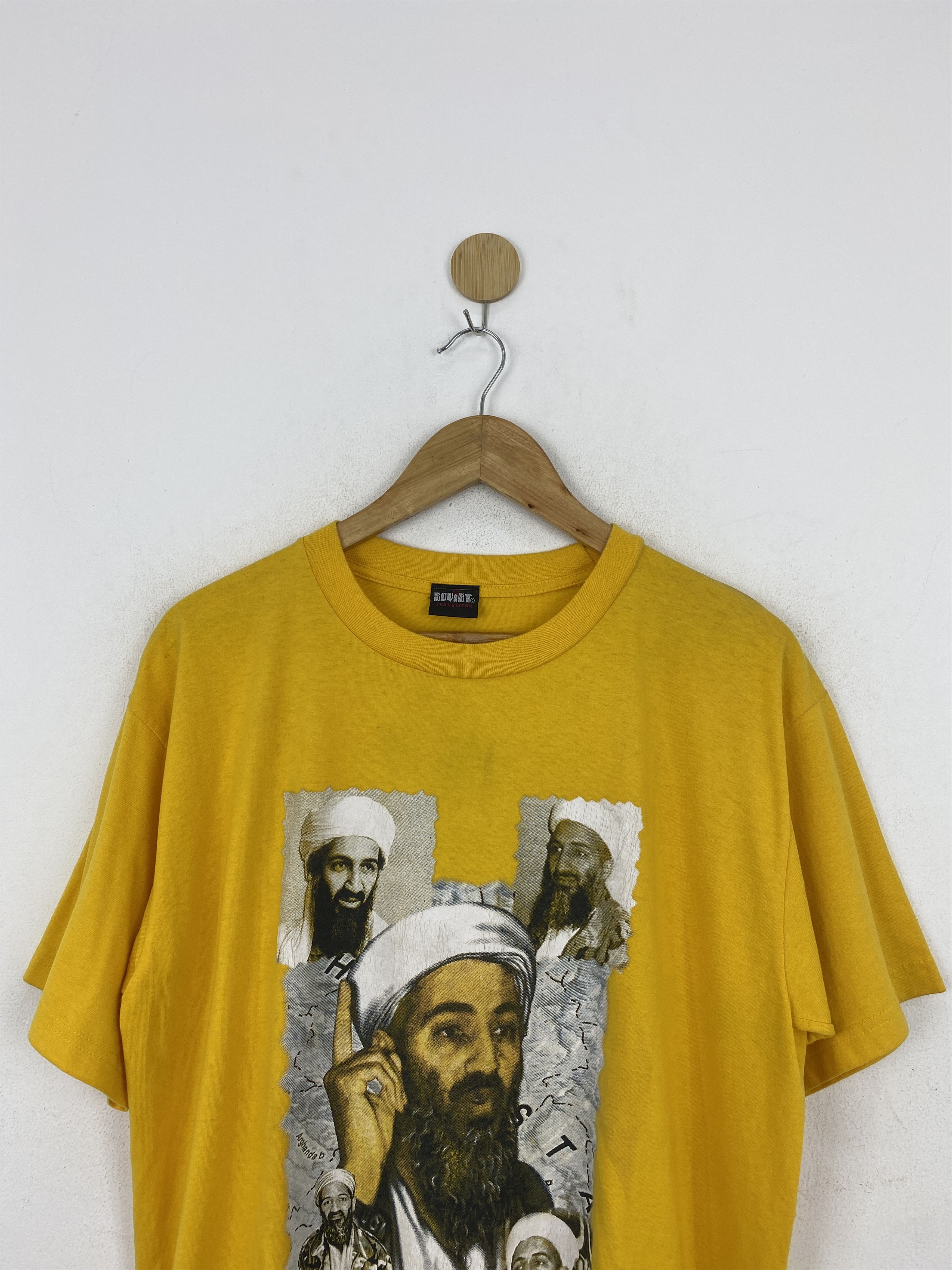 Rap Tees × Vintage Vintage Osama Bin Laden Bootleg Rap Tees T Shirt TA0534 Size US L / EU 52-54 / 3 - 3 Thumbnail