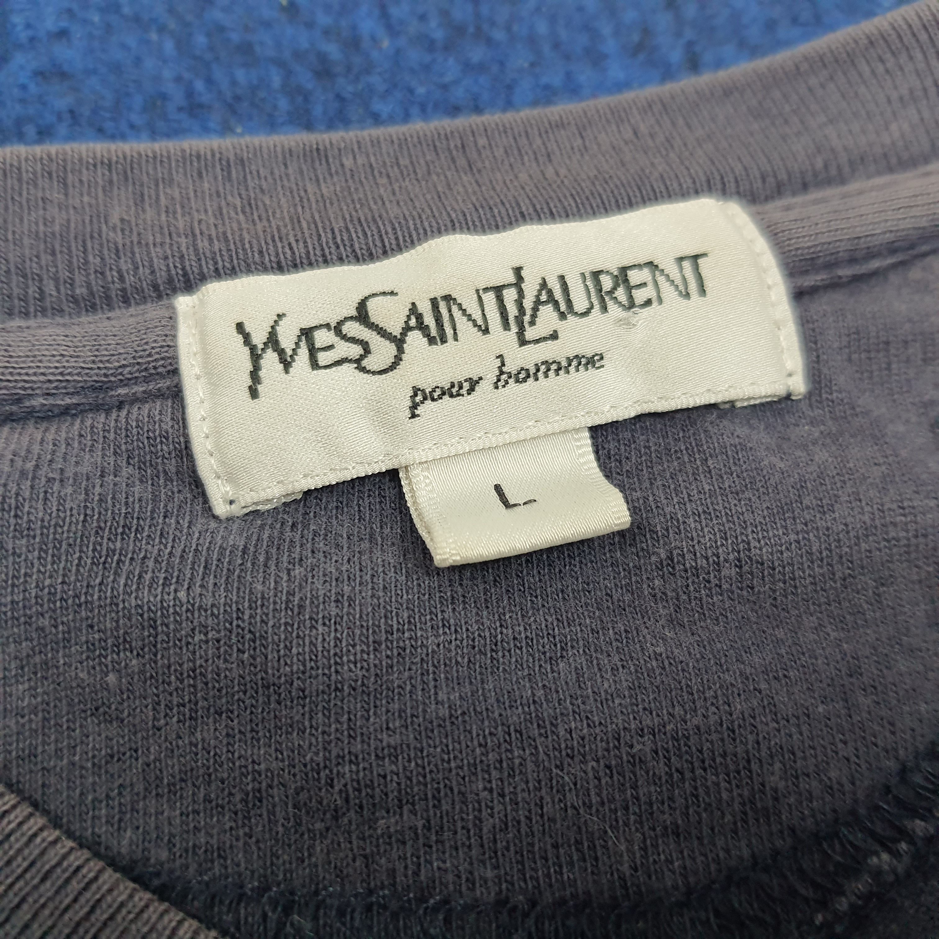 Vintage × Yves Saint Laurent Vintage Yves Saint Laurent Italian Designer Pocket Tshirt Size US L / EU 52-54 / 3 - 4 Thumbnail