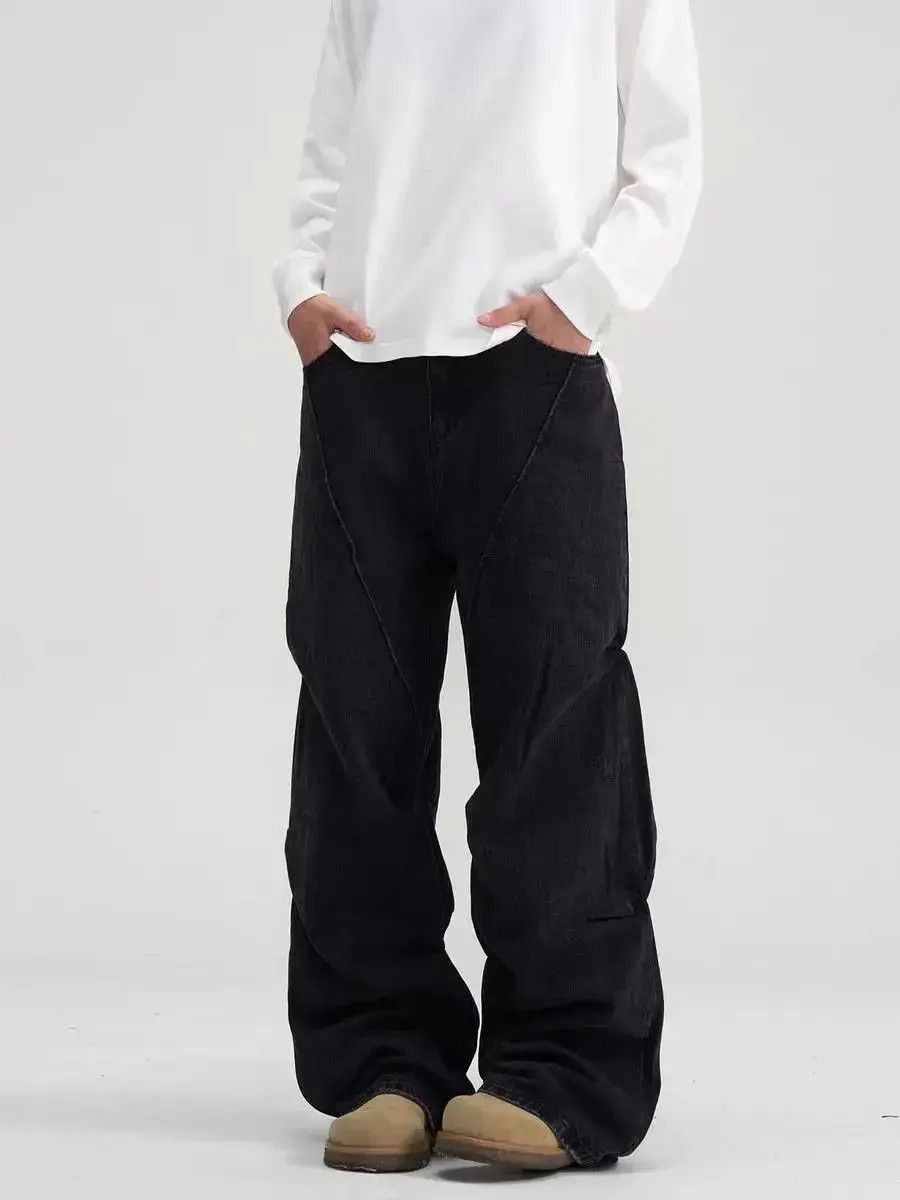 Japanese Brand High street deconstructed design micro flare jeans Size US 32 / EU 48 - 5 Thumbnail