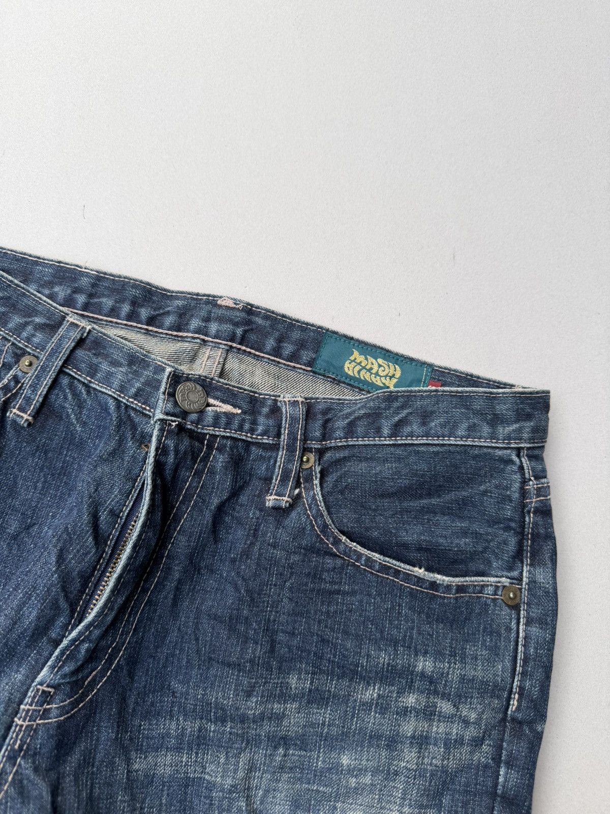 Japanese Brand Mash Mania lace up flare jeans Size US 28 / EU 44 - 3 Thumbnail