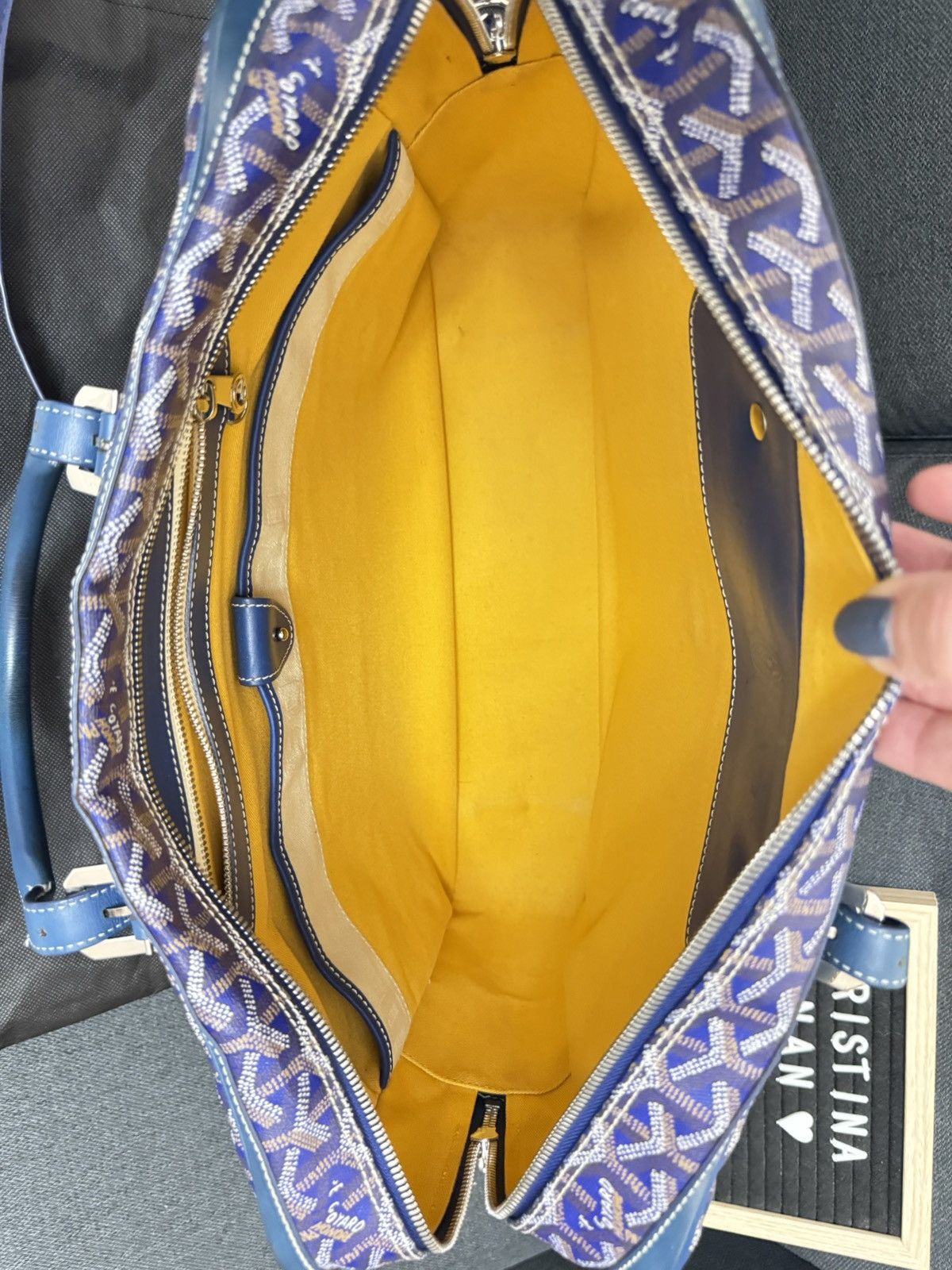 Goyard Goyard Blue Ambassade briefcase Size ONE SIZE - 15 Thumbnail