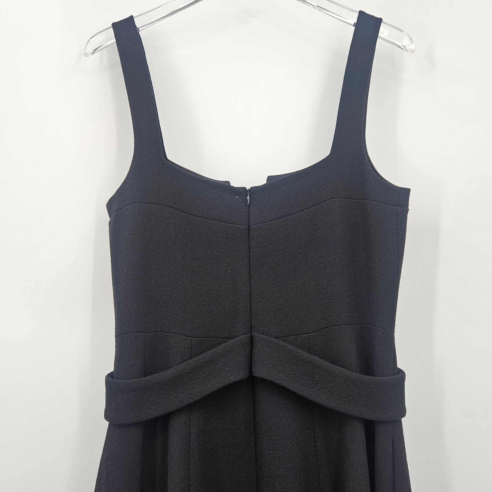 ALEXIS NWT Alexis Fiore Dress in Black Midi A-Line Wool Size Large Size L / US 10 / IT 46 - 12 Thumbnail
