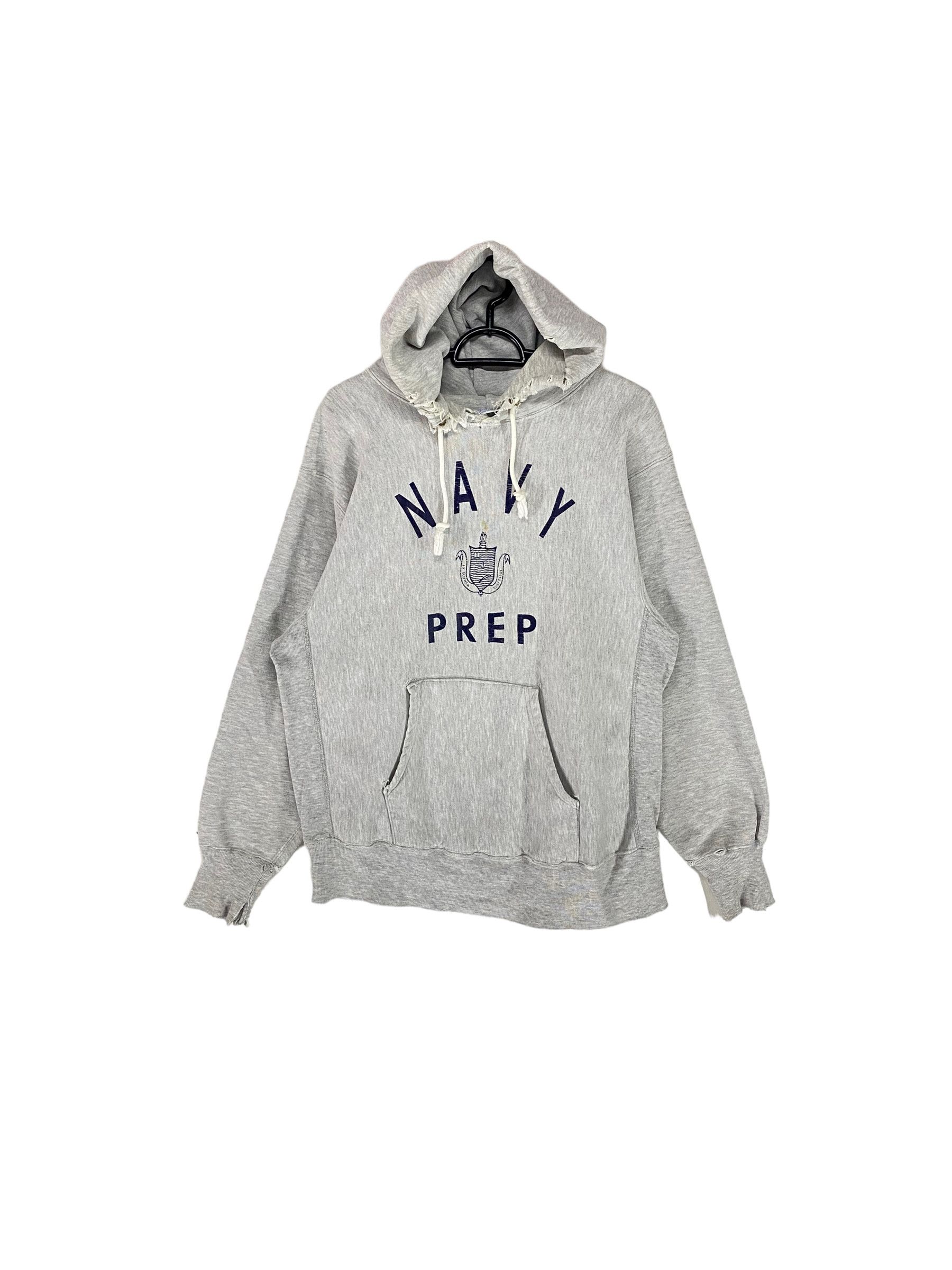 90s Champion Reverse Weave Navy Prep NAPS hoodies sweatshirt