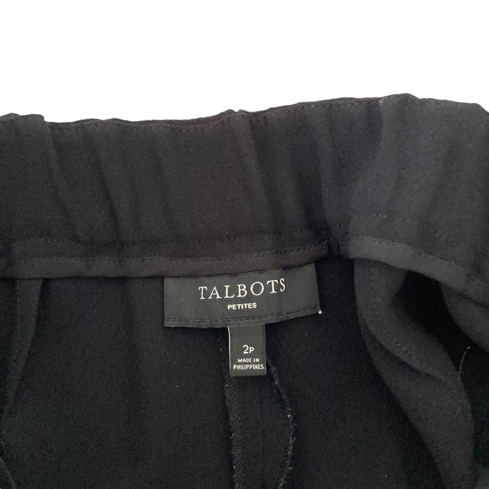 Talbots Talbots Black Straight Leg Dress Pants Sz 2P Size 26" / US 2 / IT 38 - 4 Thumbnail