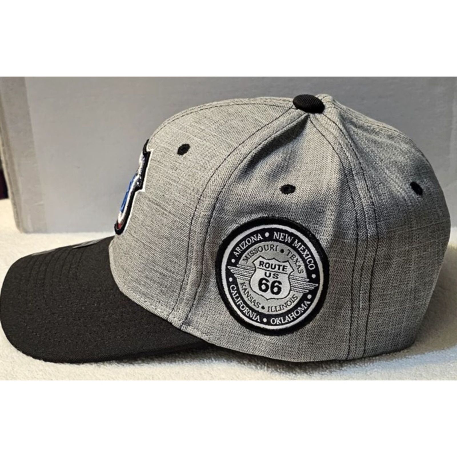 Route 66 ROUTE 66 USA UNITED STATES AMERICA HIGHWAY SNAPBACK BASEBALL CAP ( GRAY ) Size ONE SIZE - 2 Thumbnail