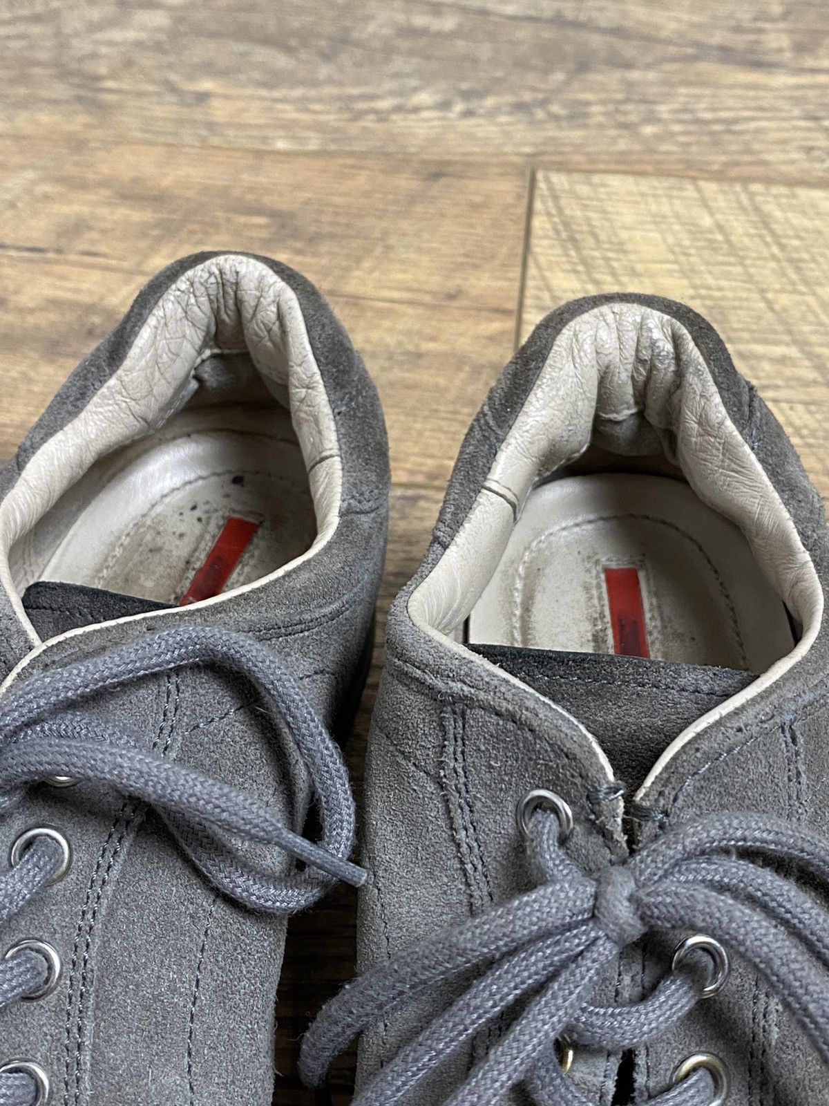 Prada Prada Sport Grey Suede Watch Style Sneakers EU 38 Size US 6.5 / EU 39-40 - 7 Thumbnail