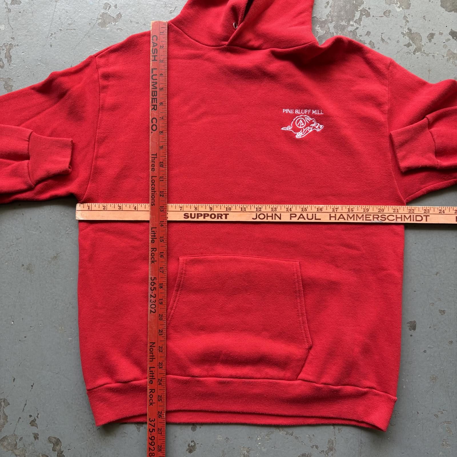Jerzees × Russell Athletic × Vintage Vintage 80s Jerzees Russell Arkansas Razorbacks Mill Hoodie Size US M / EU 48-50 / 2 - 4 Thumbnail