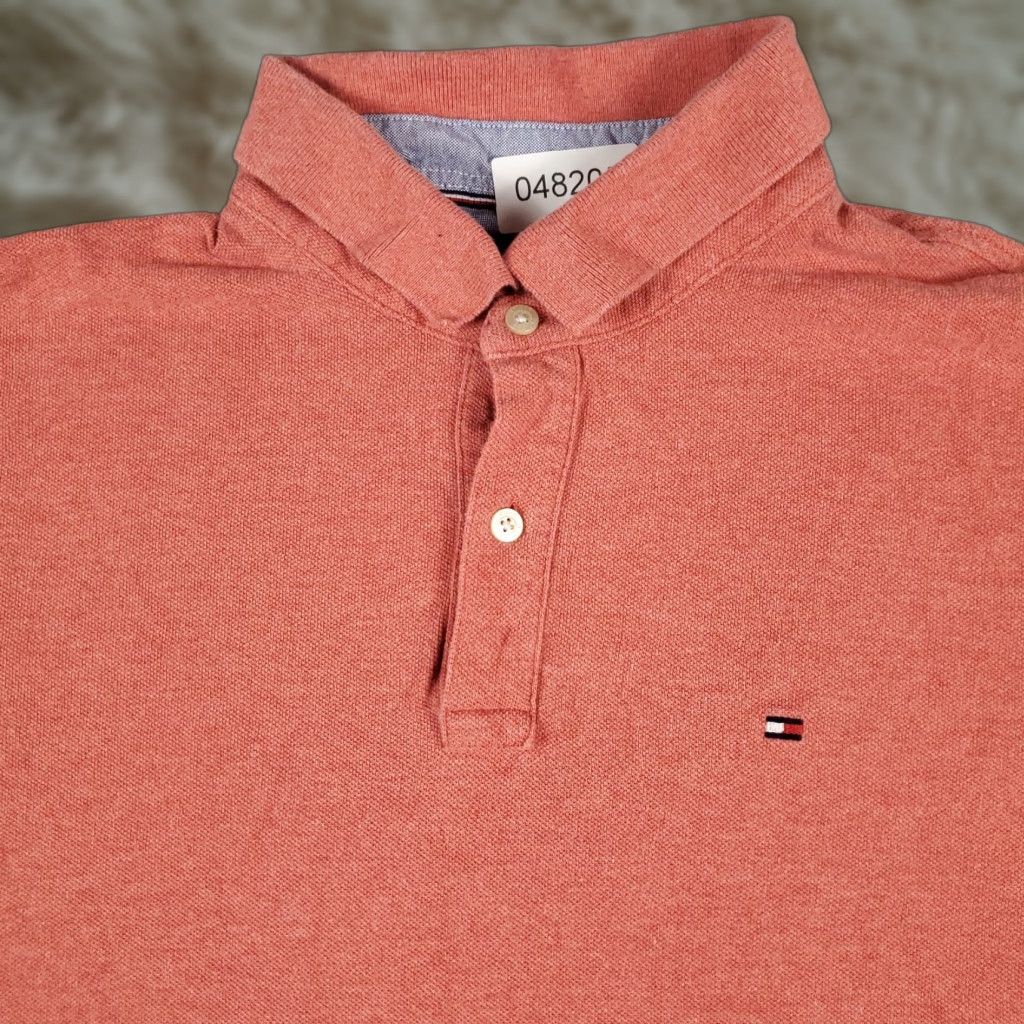 Tommy Hilfiger Tommy Hilfiger Polo Shirt Red Large Mens Casual Short Sleeve Classic Size US L / EU 52-54 / 3 - 1 Thumbnail