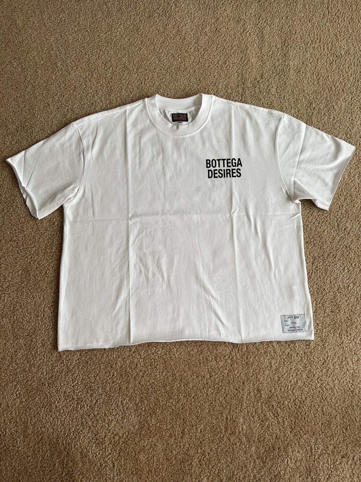 Bottega Desires 3XL Bottega Desires Fuck Em White TShirt Size US XXL / EU 58 / 5 - 1 Thumbnail