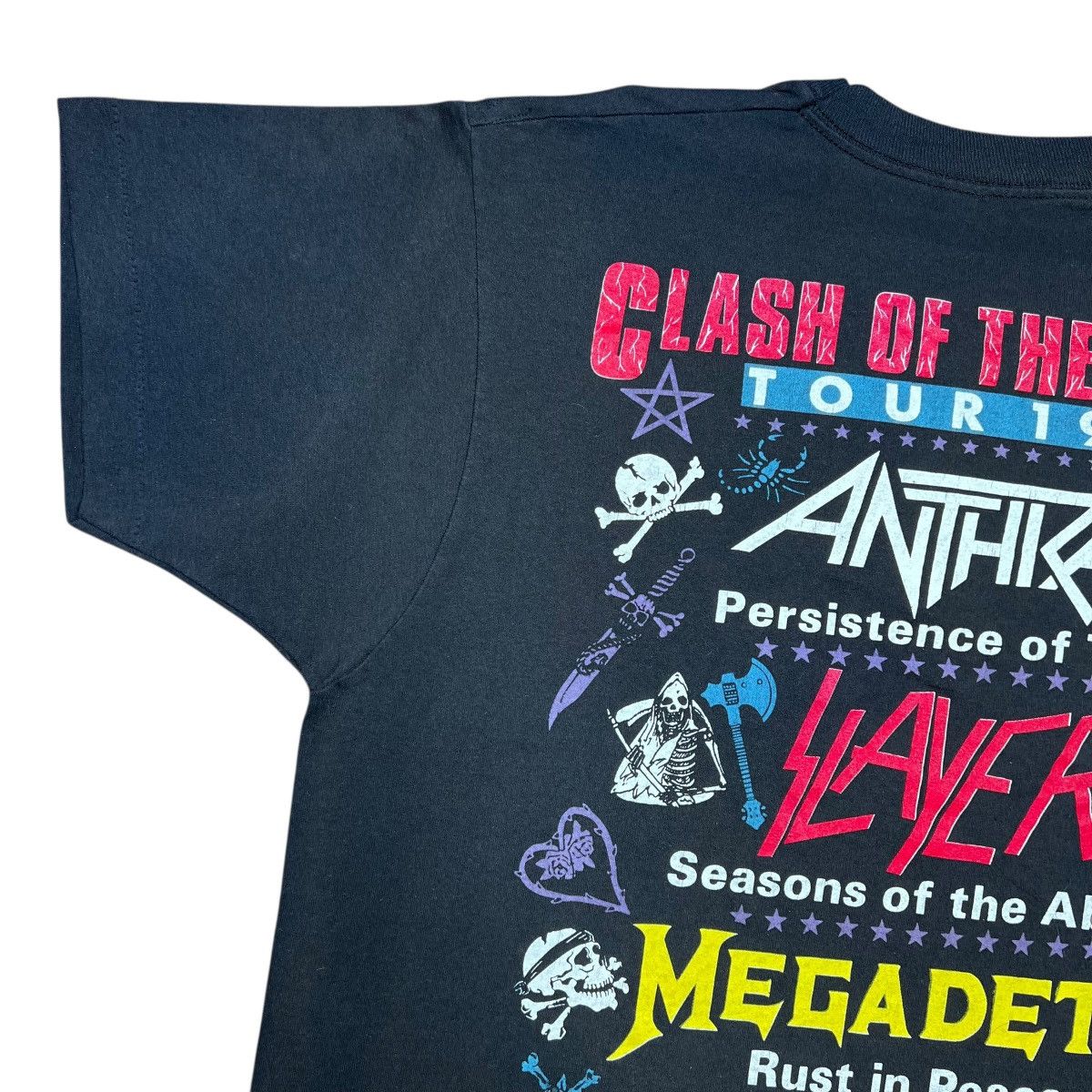 Band Tees Vintage 1991 Clash Of The Titans Tour Alice In Chains Tee Size US L / EU 52-54 / 3 - 16 Thumbnail