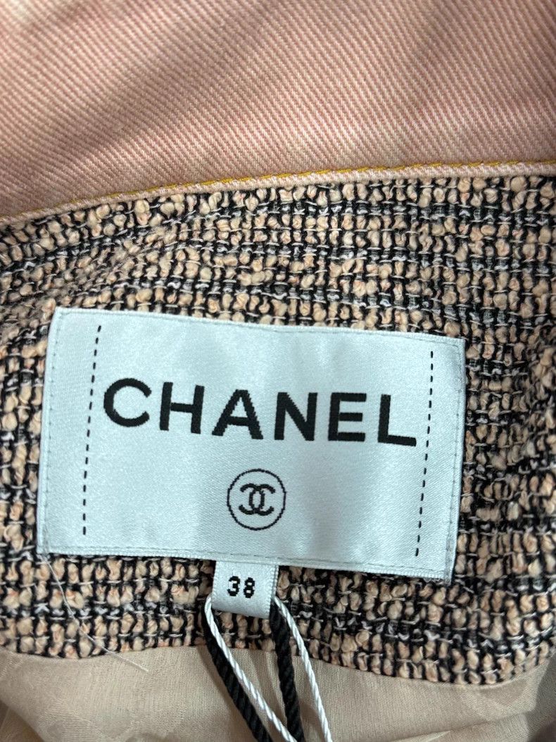 Chanel Chanel Salmon-coloured stitching braided coat Size XS / US 0-2 / IT 36-38 - 4 Thumbnail
