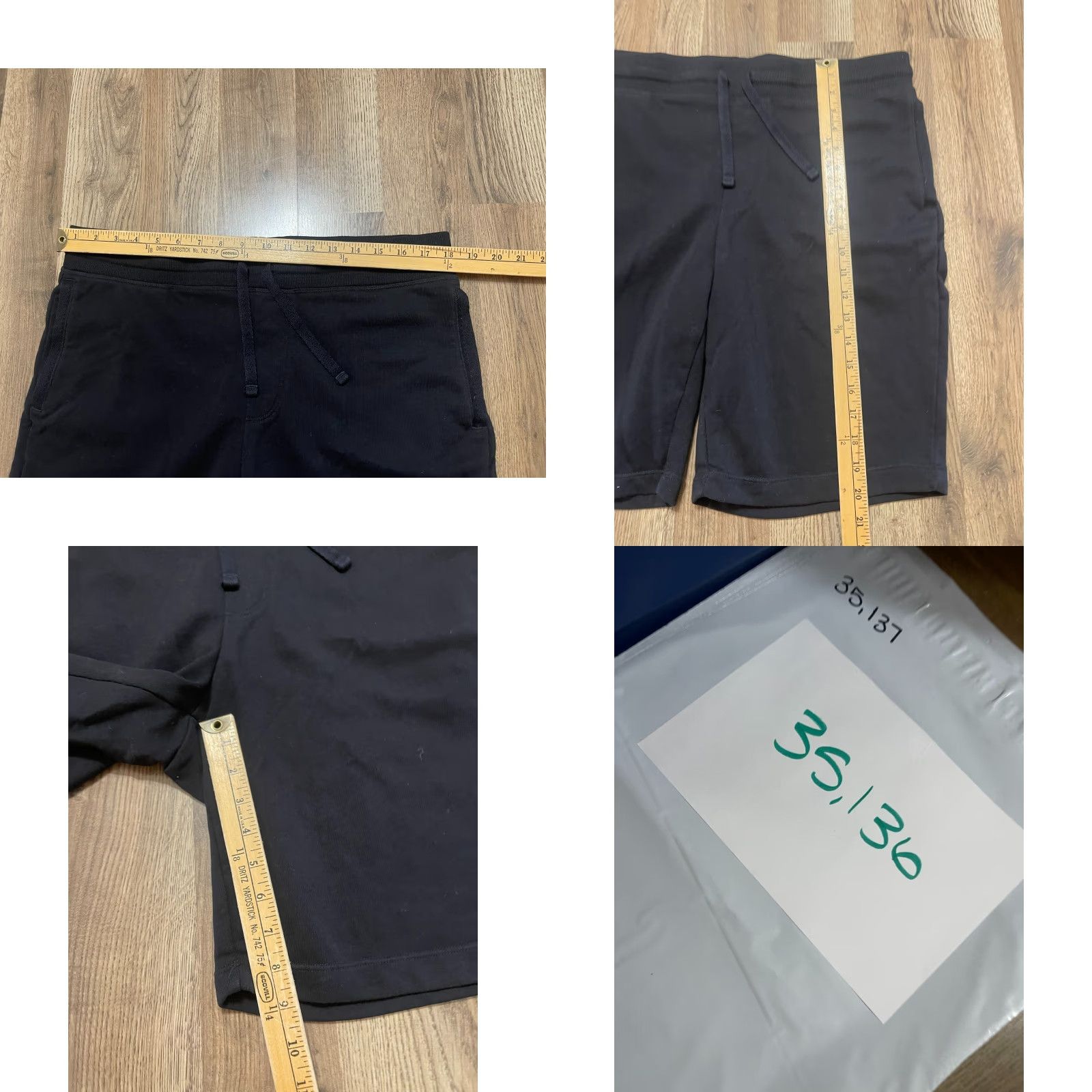 Vintage 32 Degrees Cool Shorts Mens Sweatpants Shorts Tie Waist Black L Regular Inseam 9 in 36 in - Casual Modern Occasion Size US 33 - 8 Thumbnail