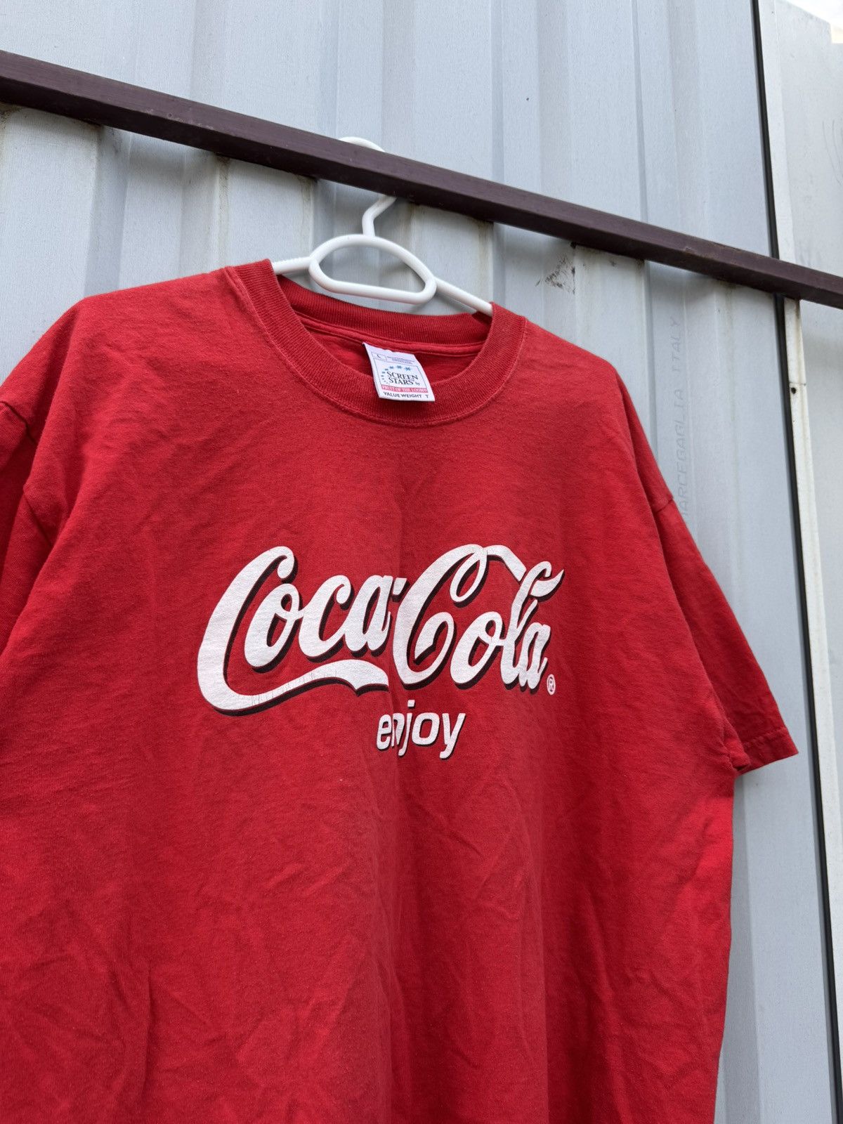 Coca Cola × Vintage 🥤Coca-Cola ScreenStars T-Shirt Size US L / EU 52-54 / 3 - 2 Thumbnail