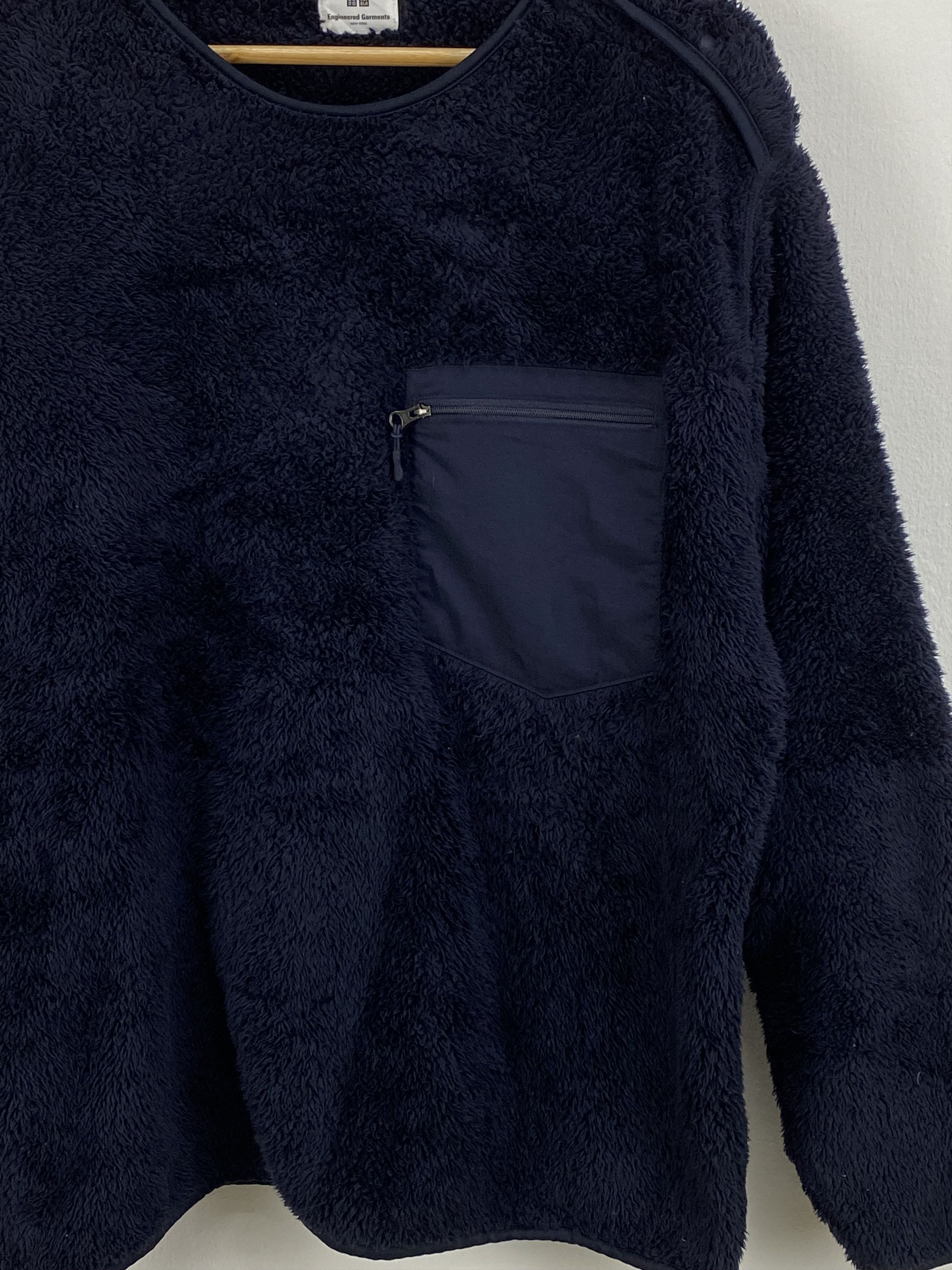 Engineered Garments × Japanese Brand × Uniqlo Blue Uniqlo Jacket Swetashirt Sweater Size US XL / EU 56 / 4 - 2 Thumbnail