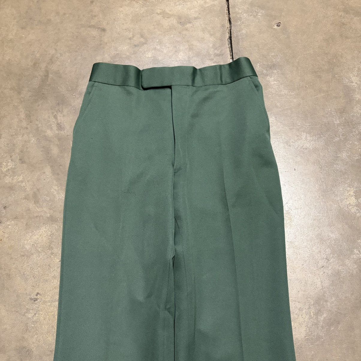 Vintage Vintage Green Bell Bottom Flare Pants Pleated Front Western Size US 31 - 7 Thumbnail