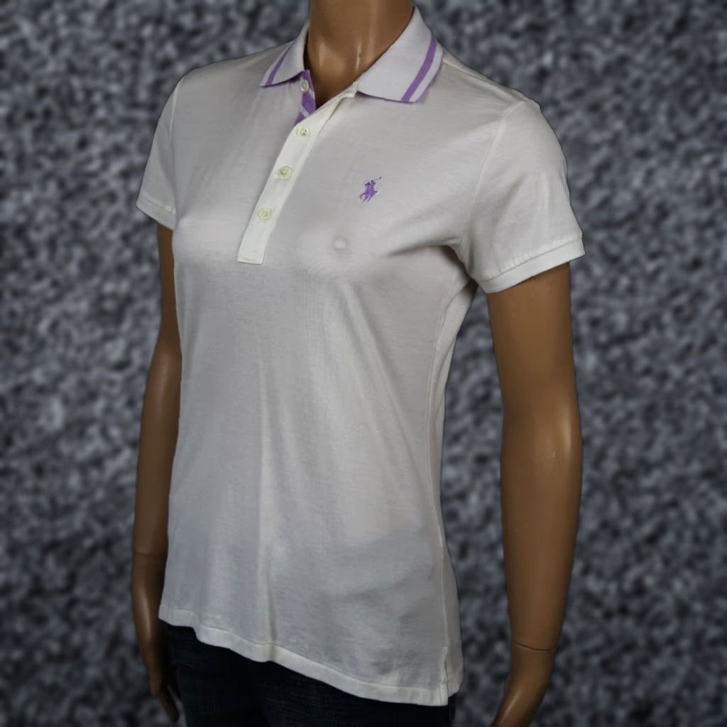 Ralph Lauren Ralph Lauren Polo Shirt Knit Top Women's Ivory Cream Golf Fit NWT Small S Polo Shirt short sleeve 100% Cotton Size S / US 4 / IT 40 - 1 Preview