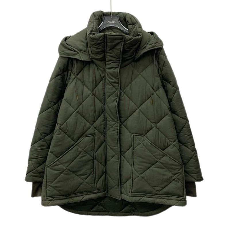 Burberry Burberry Quilted Green Cotton Coat Size US S / EU 44-46 / 1 - 1 Thumbnail