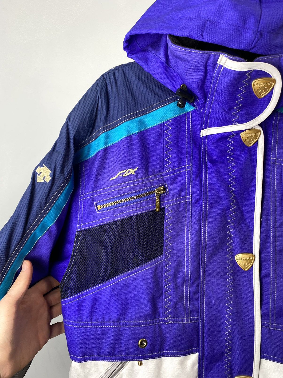 Descente Vintage 1990’s Descente Ski Winter Jacket Gradient Sun Faded Size US M / EU 48-50 / 2 - 5 Thumbnail