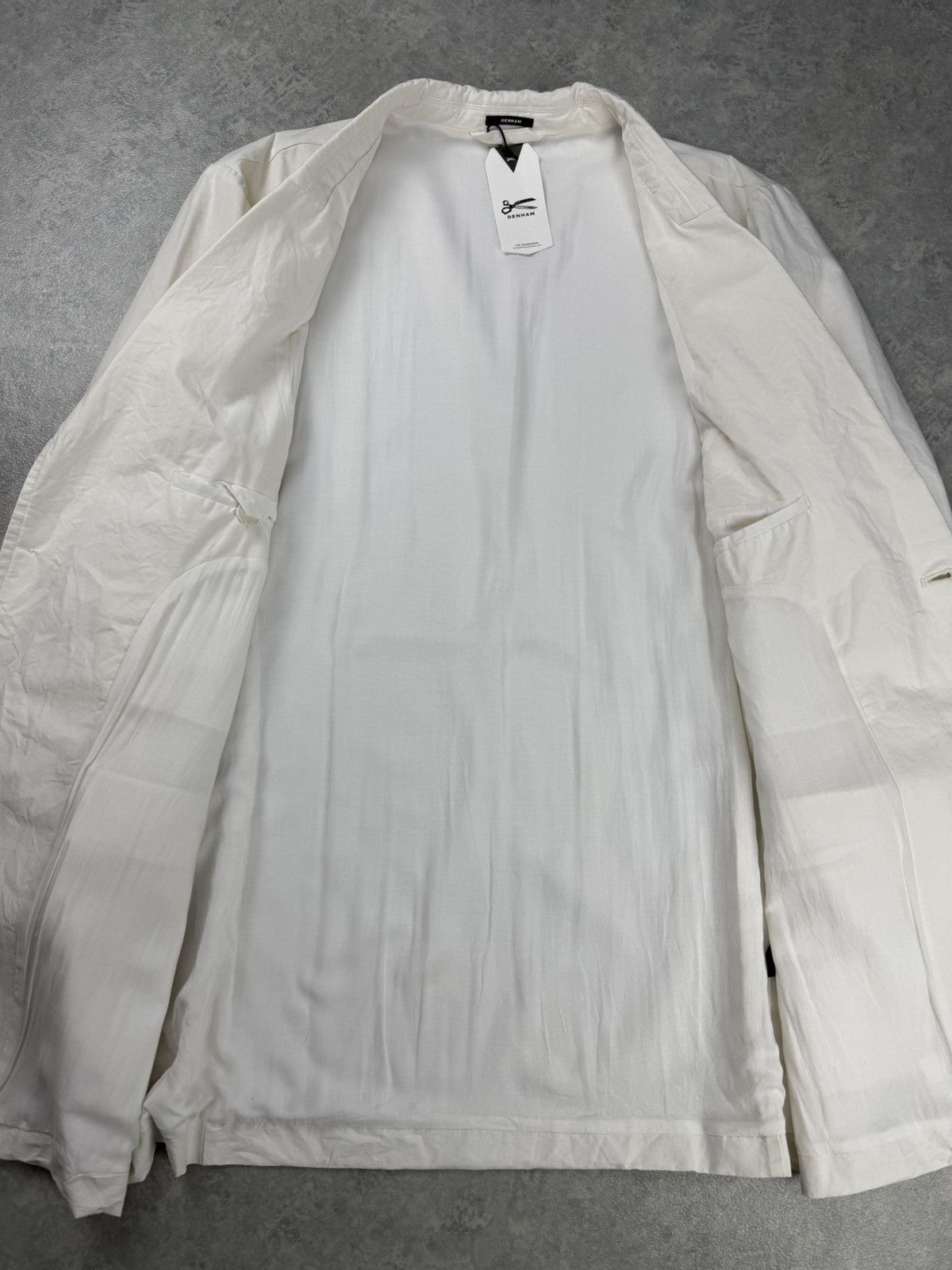DENHAM Denham Jamie White Cotton Blazer Size L Size L / US 10 / IT 46 - 8 Thumbnail