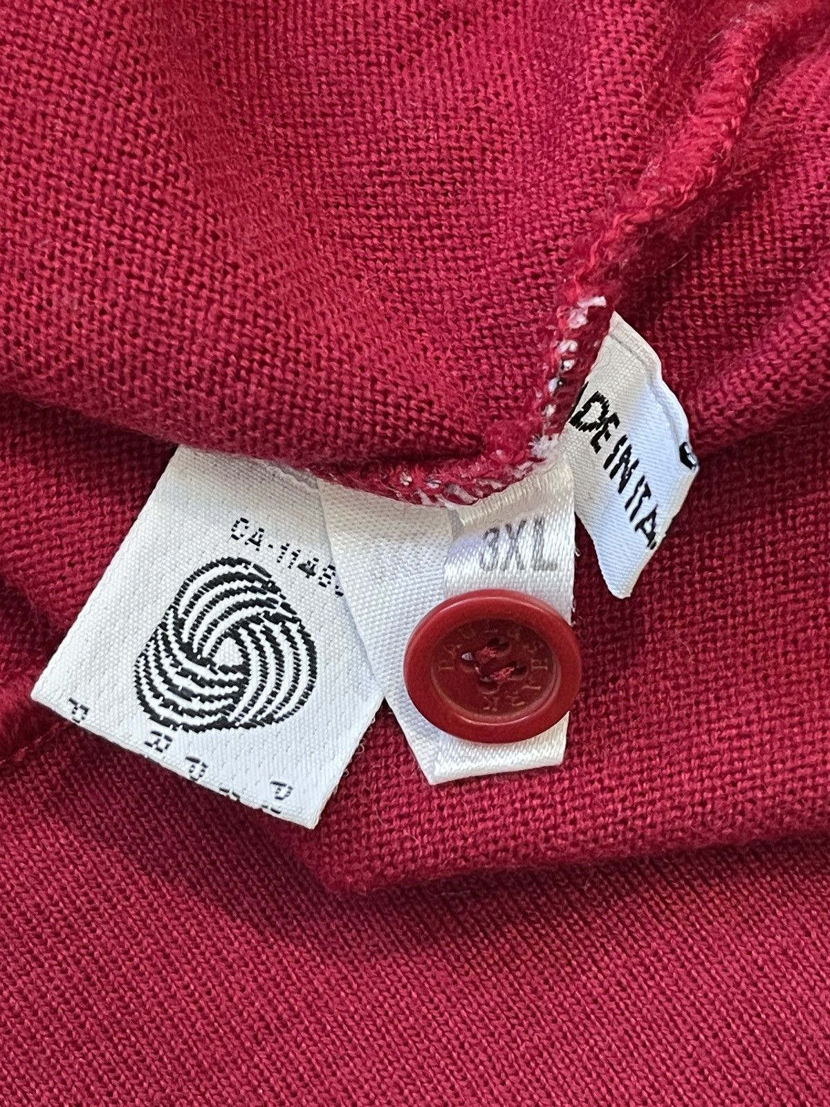 Paul & Shark Vintage Paul & Shark wool sweater polo long sleeve red Size US XXL / EU 58 / 5 - 10 Thumbnail